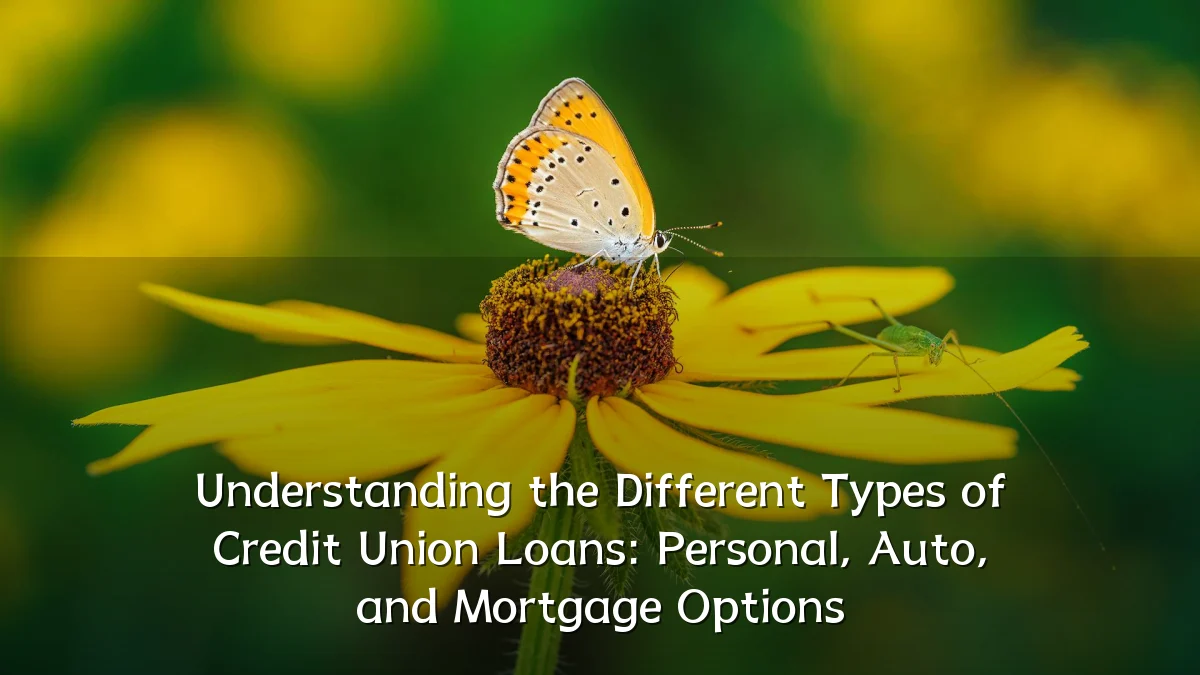 Understanding the Different Types of Credit Union Loans: Personal, Auto, and Mortgage Options