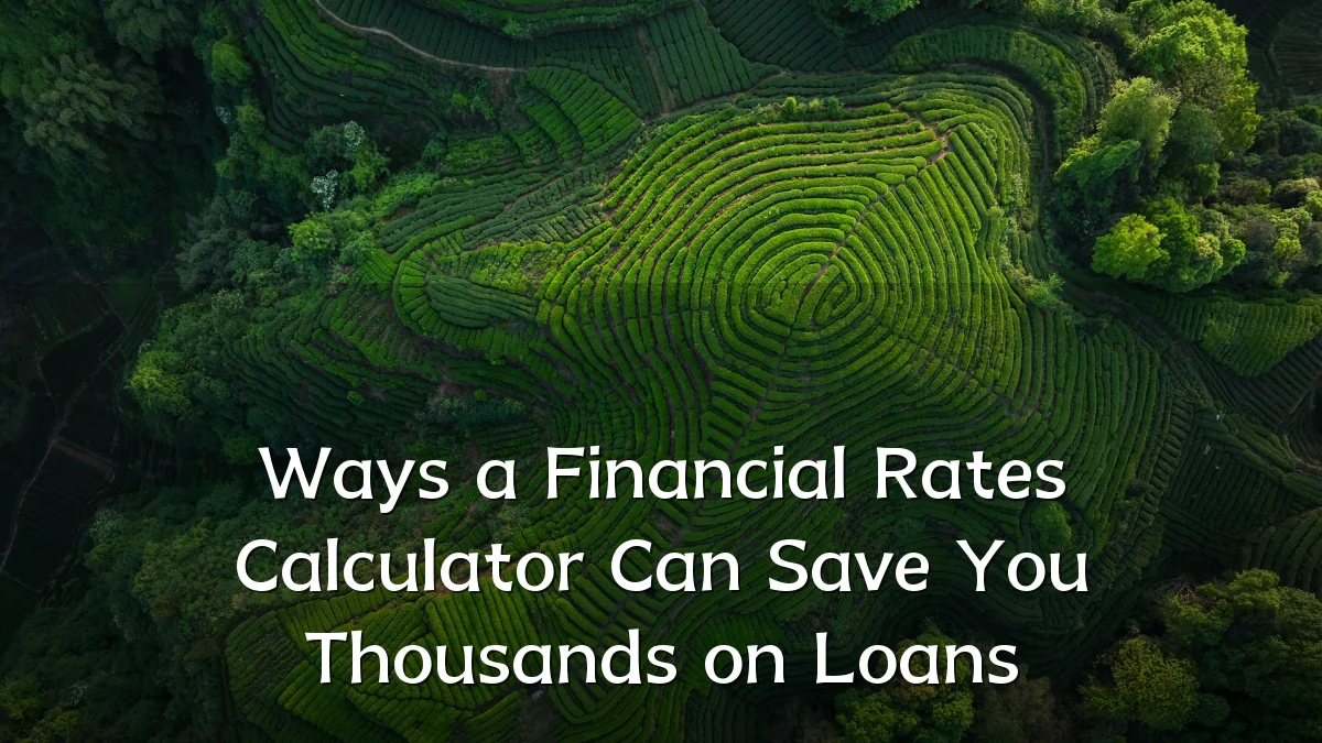 Ways a Financial Rates Calculator Can Save You Thousands on Loans