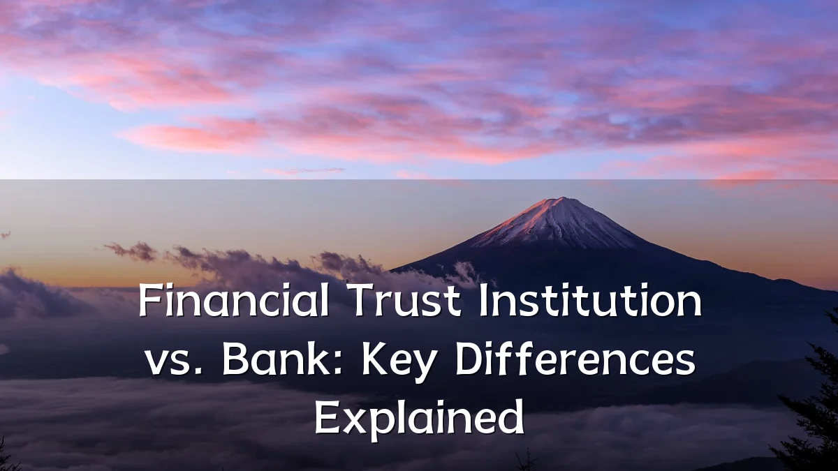 Financial Trust Institution vs. Bank: Key Differences Explained