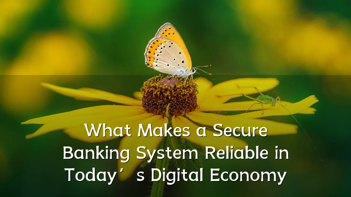What Makes a Secure Banking System Reliable in Today’s Digital Economy