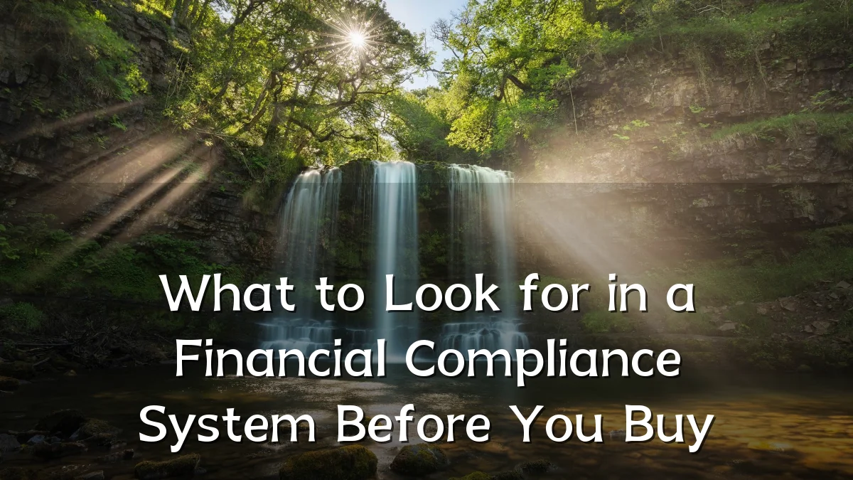 What to Look for in a Financial Compliance System Before You Buy